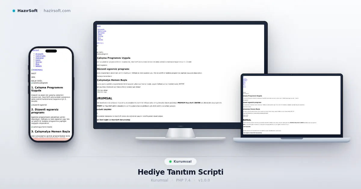 Hediye Tanıtım Scripti