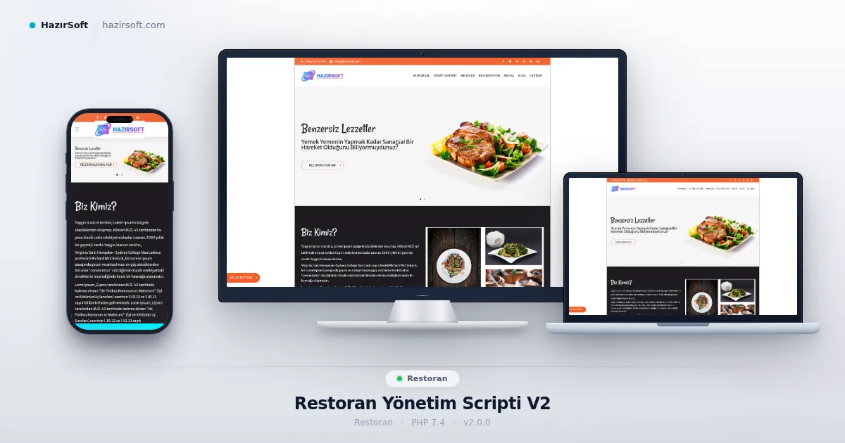Restoran Yönetim Scripti V2
