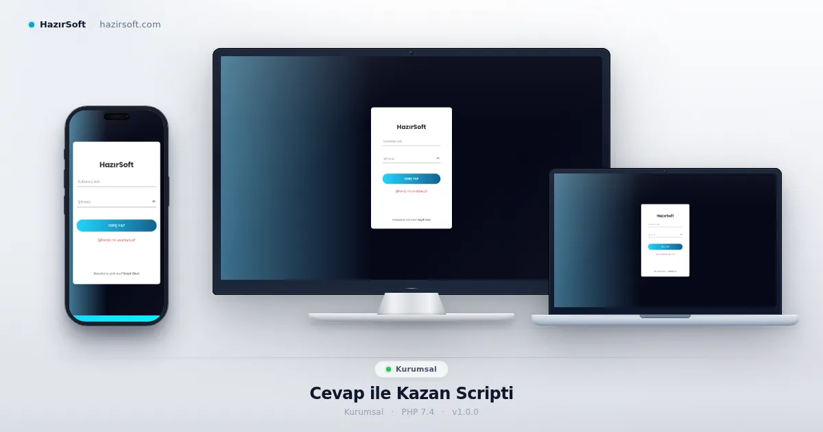 Cevap ile Kazan Scripti