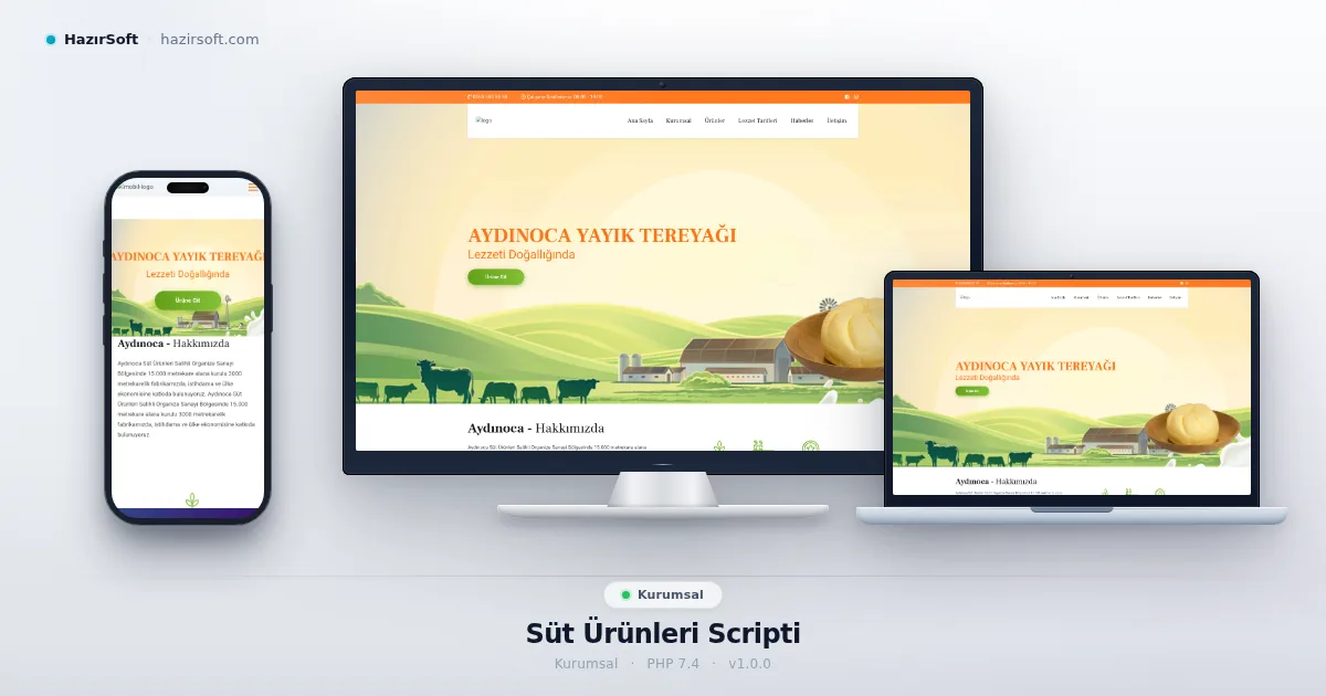 Süt Ürünleri Scripti