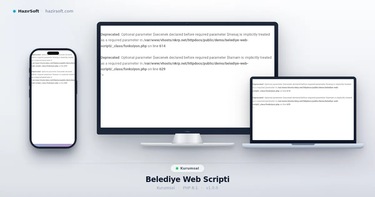 Belediye Web Scripti