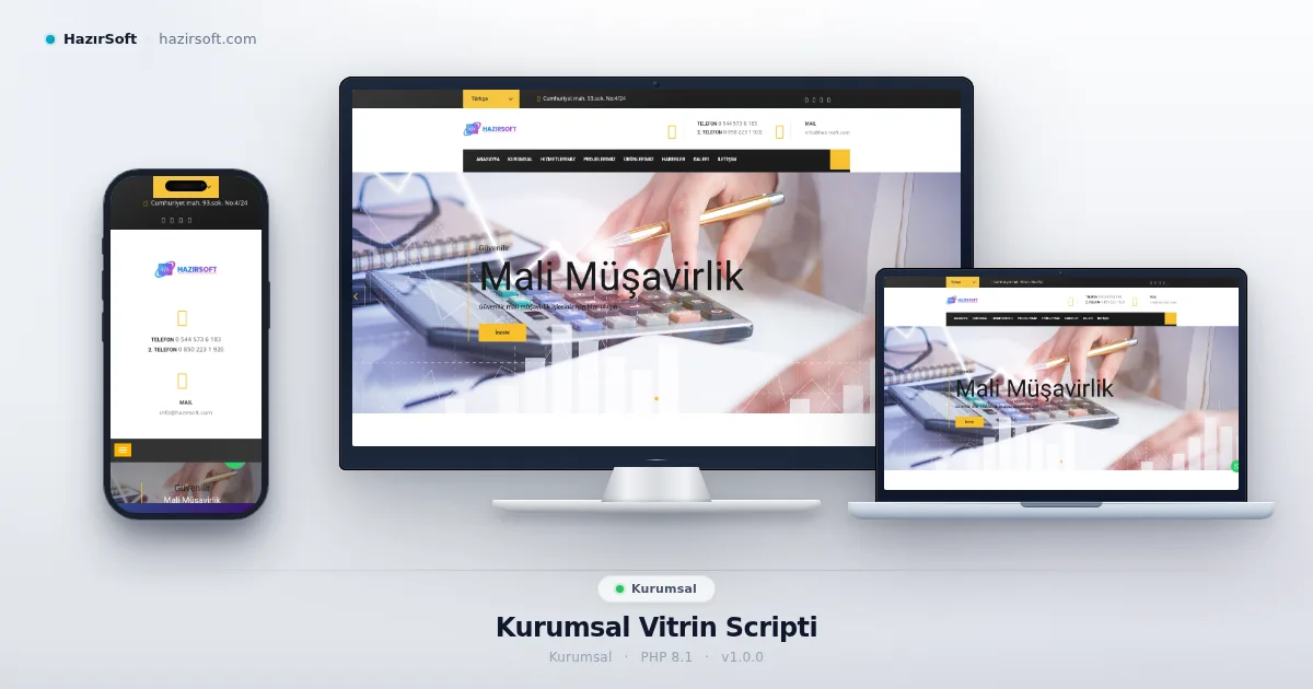 Kurumsal Vitrin Scripti