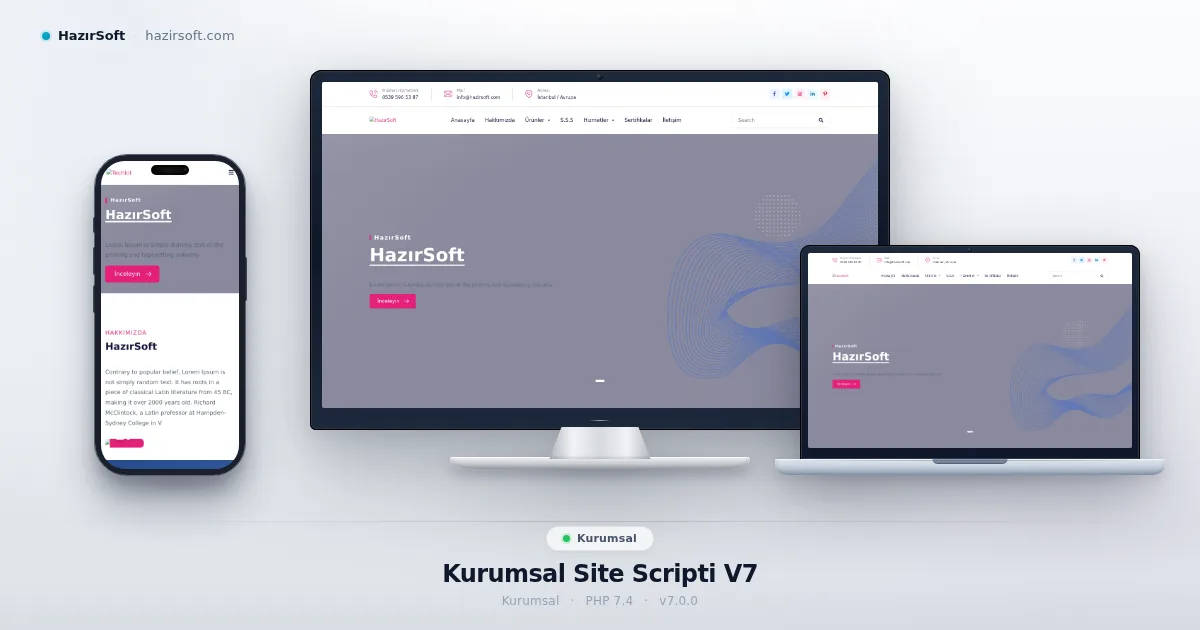 Kurumsal Site Scripti V7