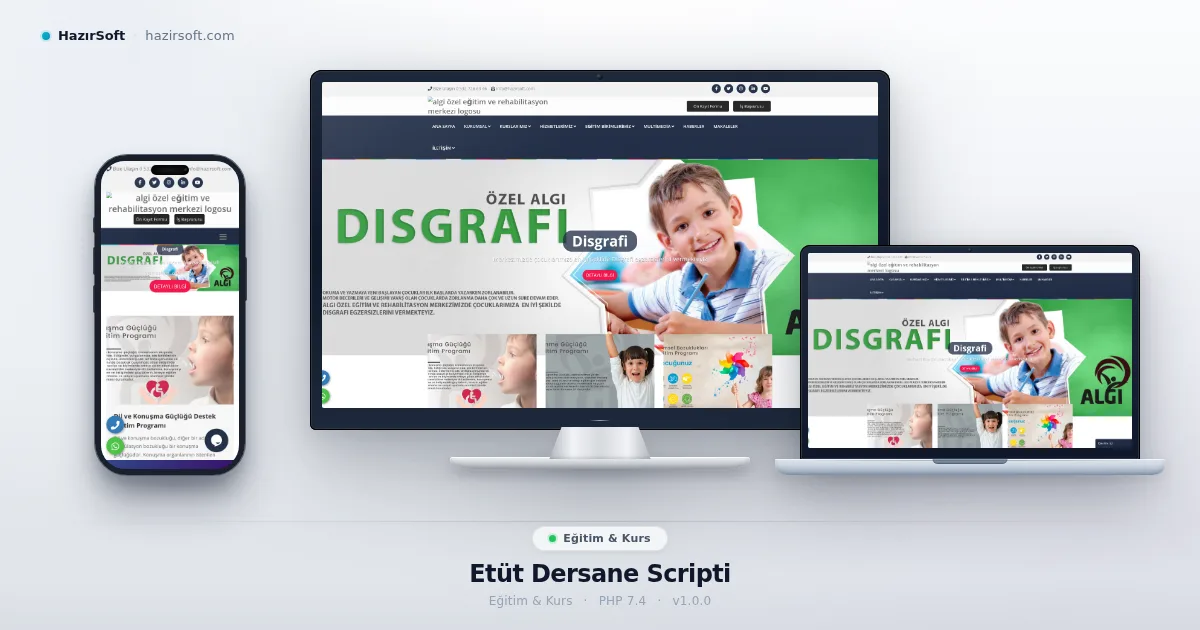 Etüt Dersane Scripti