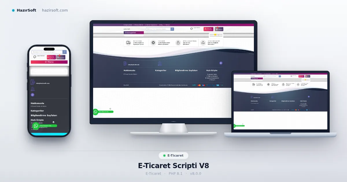 E-Ticaret Scripti V8