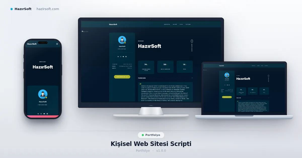 Kişisel Web Sitesi Scripti