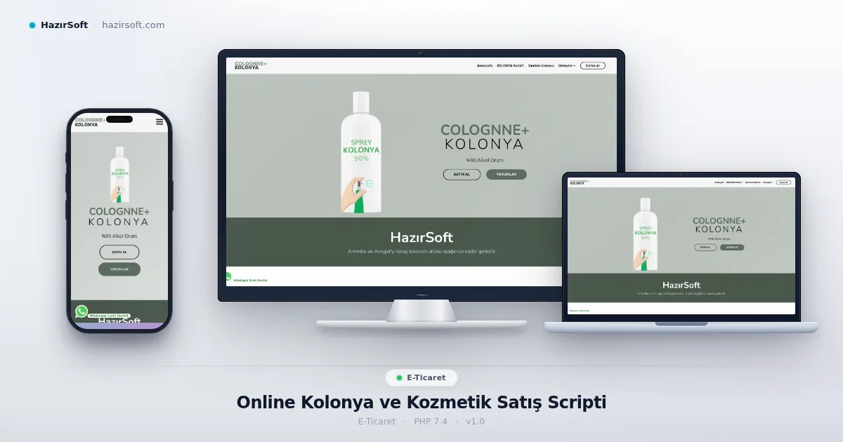 Online Kolonya ve Kozmetik Satış Scripti