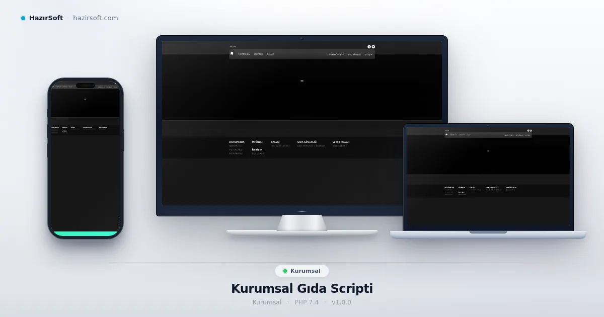Kurumsal Gıda Scripti