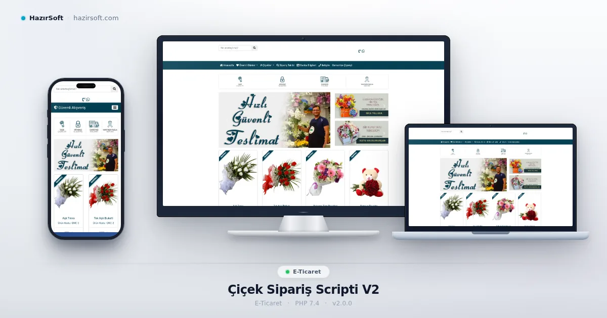 Çiçek Sipariş Scripti V2