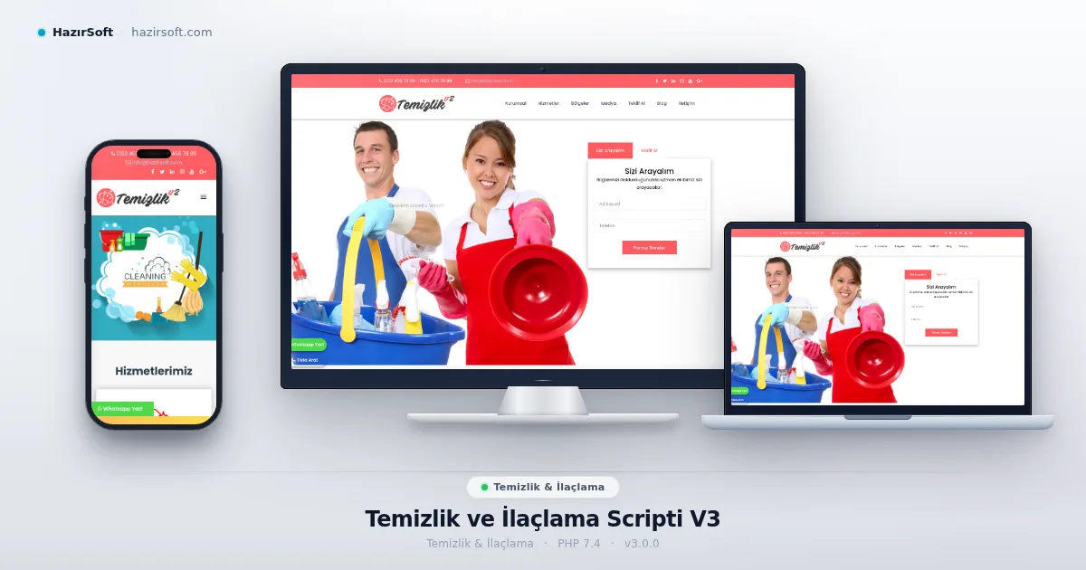Temizlik ve İlaçlama Scripti V3