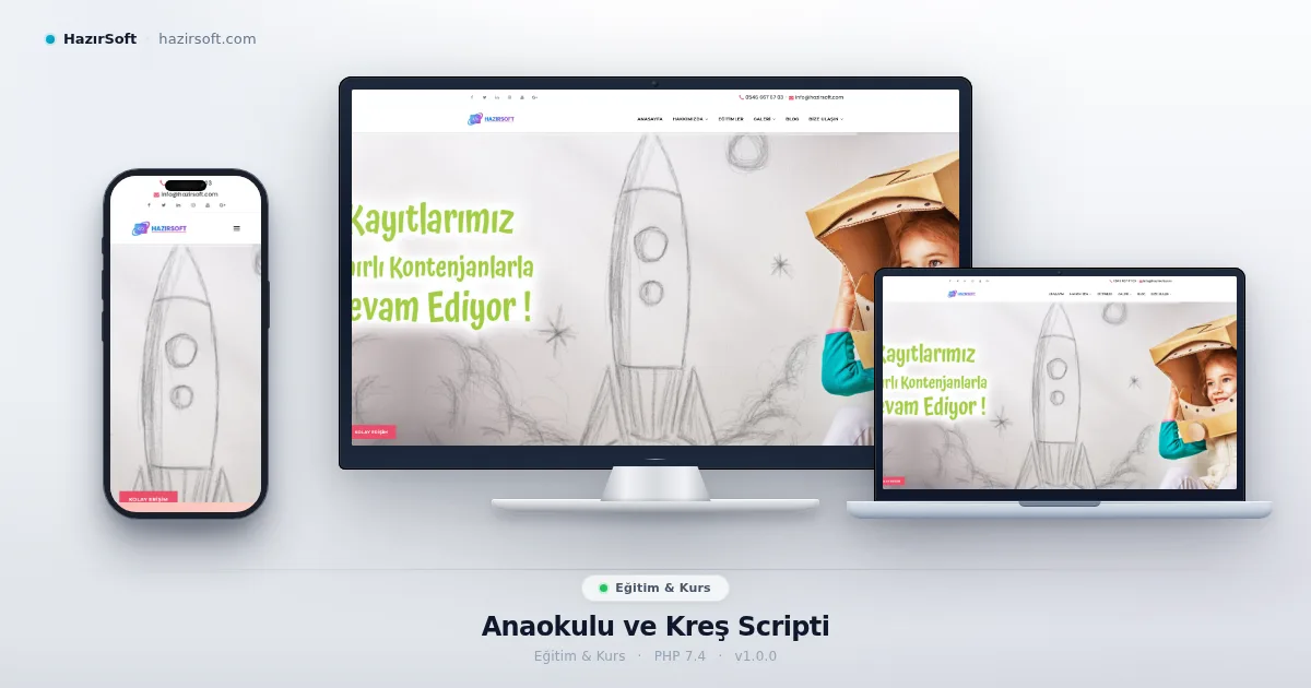 Anaokulu ve Kreş Scripti