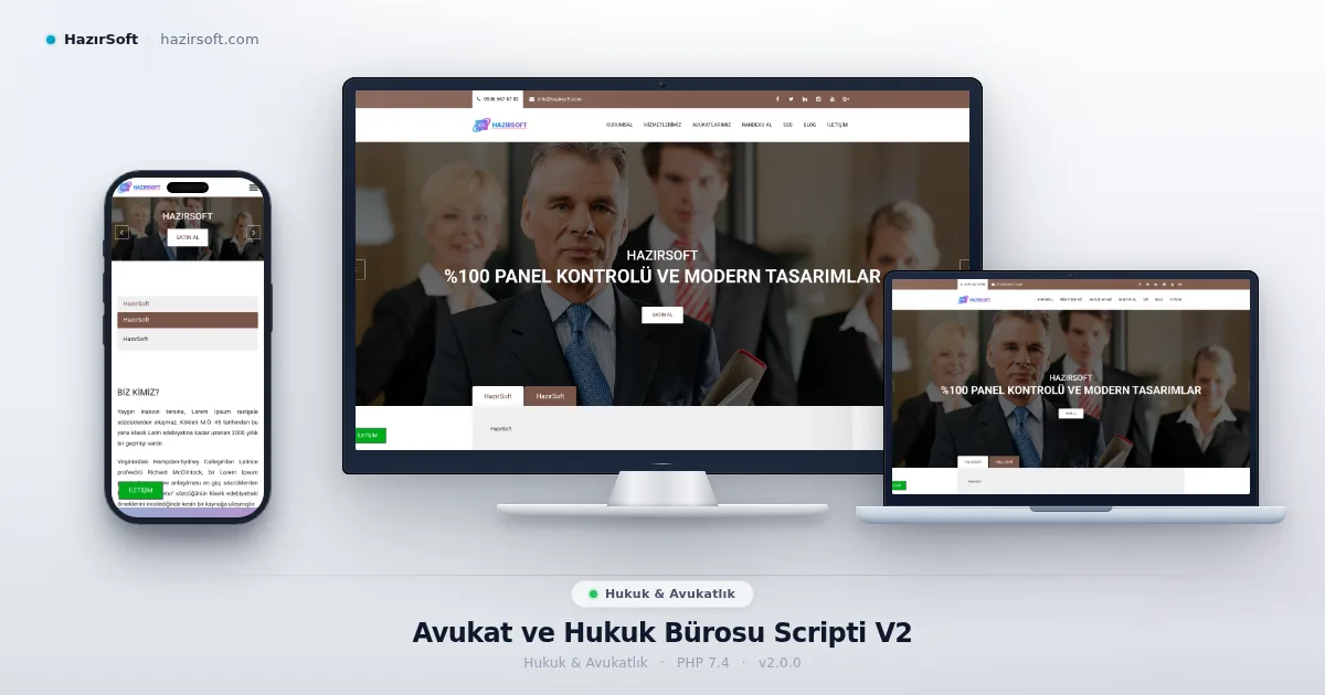 Avukat ve Hukuk Bürosu Scripti V2