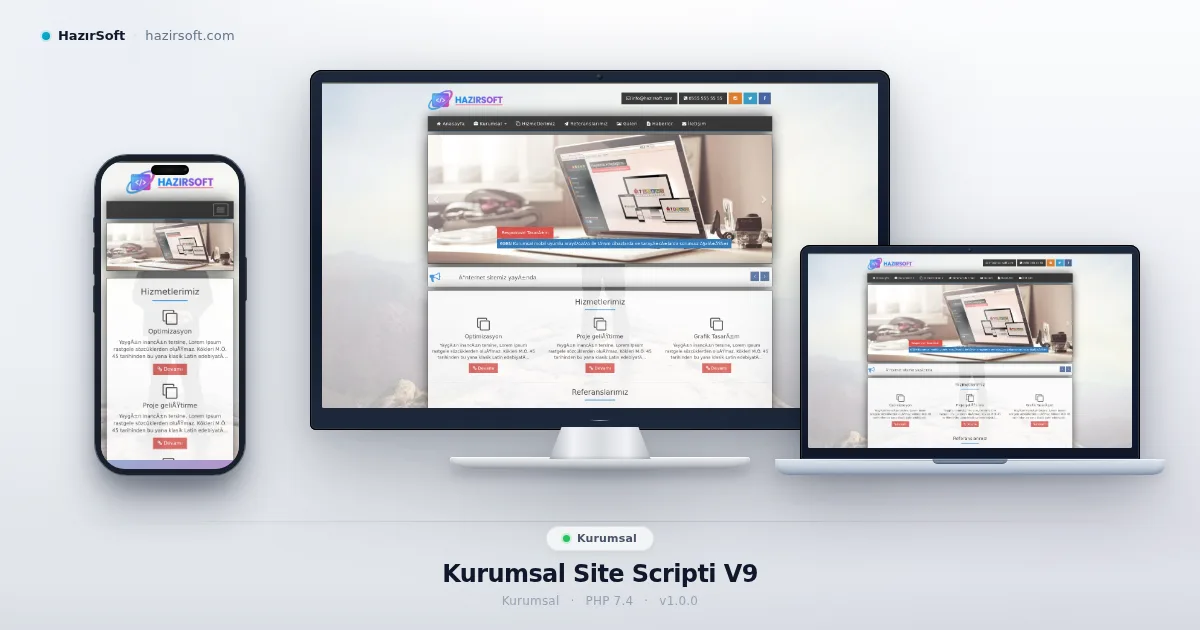 Kurumsal Site Scripti V9