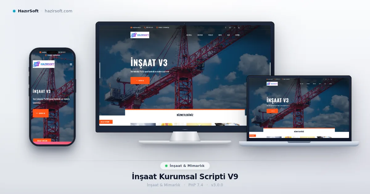 İnşaat Kurumsal Scripti V9