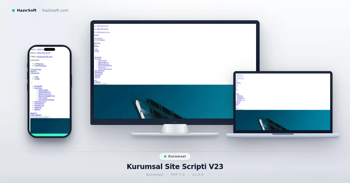 Kurumsal Site Scripti V23