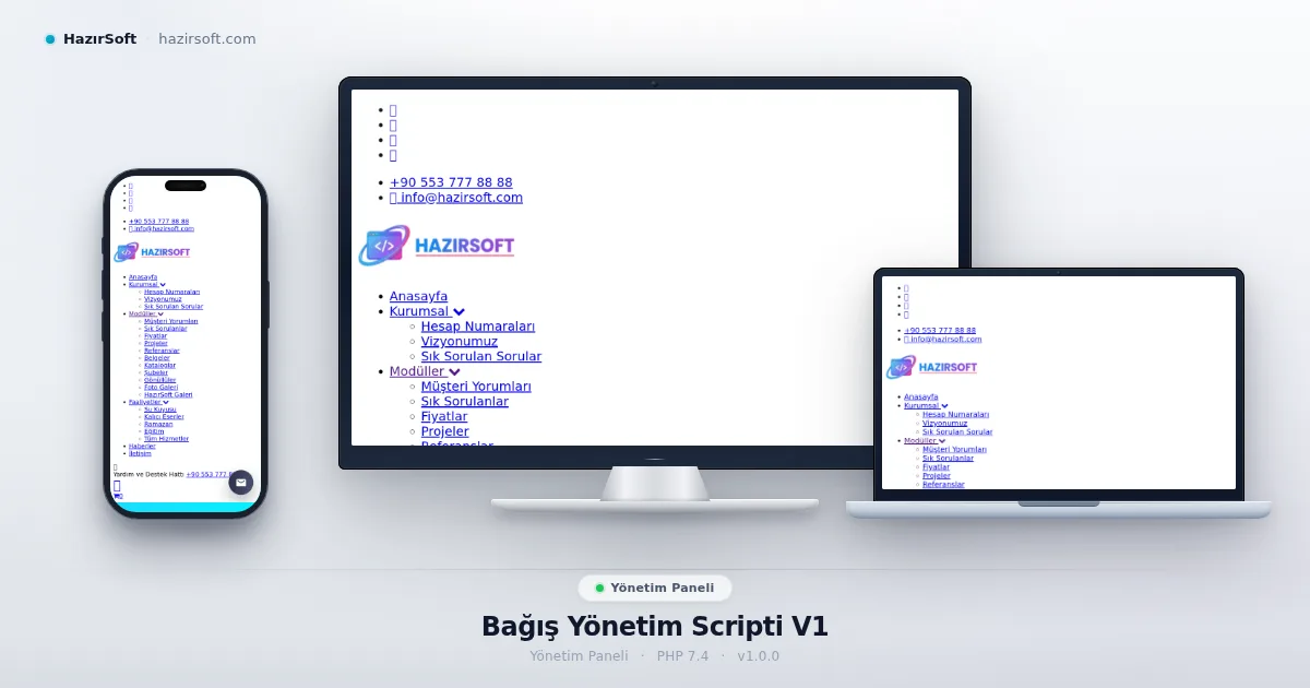 Bağış Yönetim Scripti V1