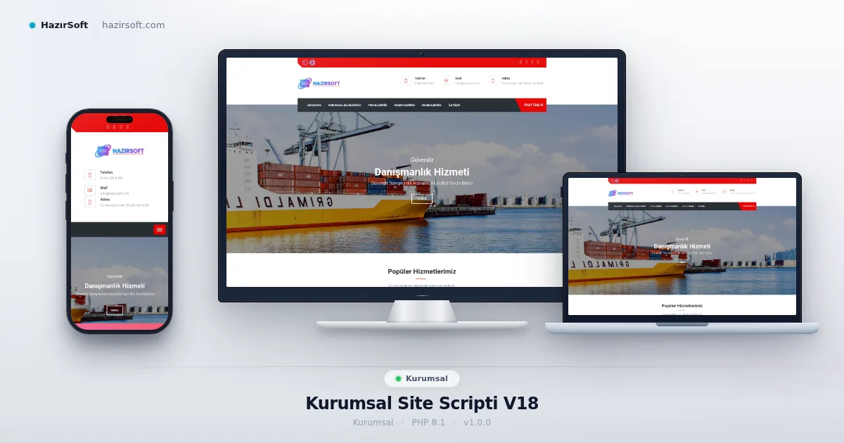 Kurumsal Site Scripti V18