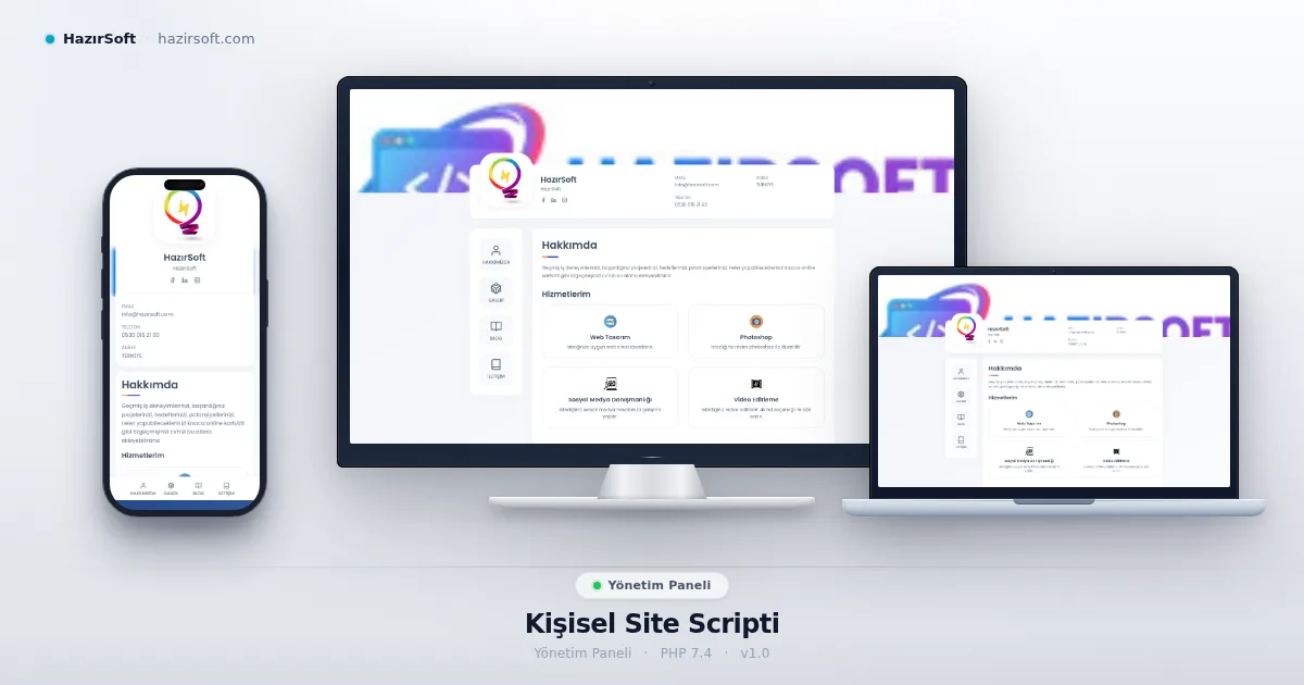 Kişisel Site Scripti