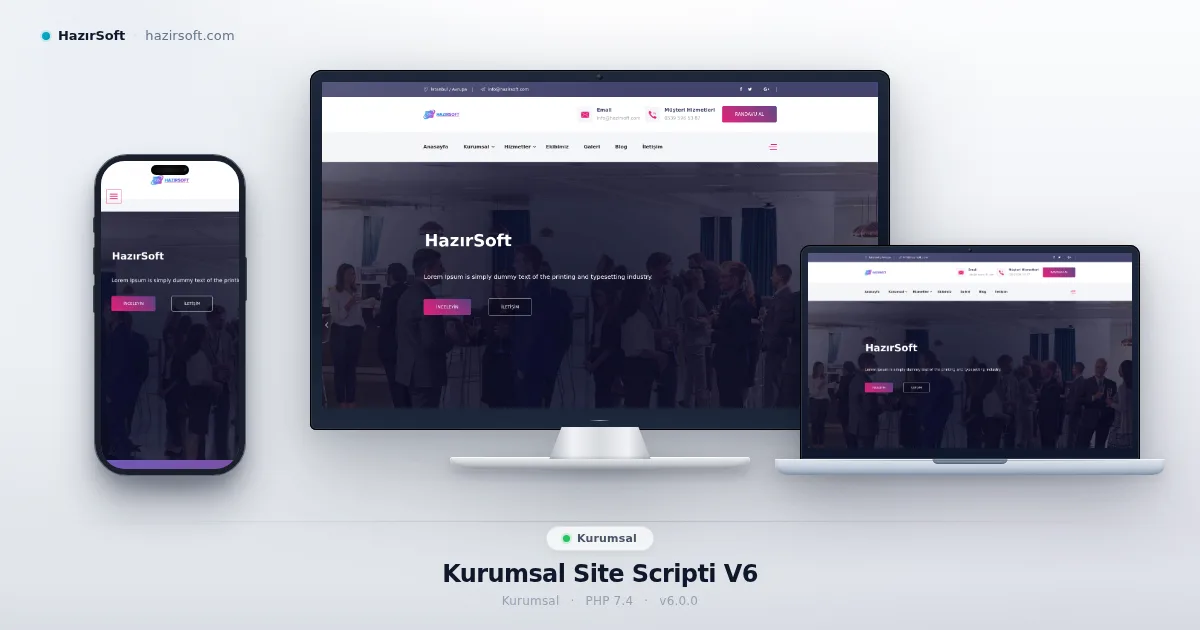 Kurumsal Site Scripti V6