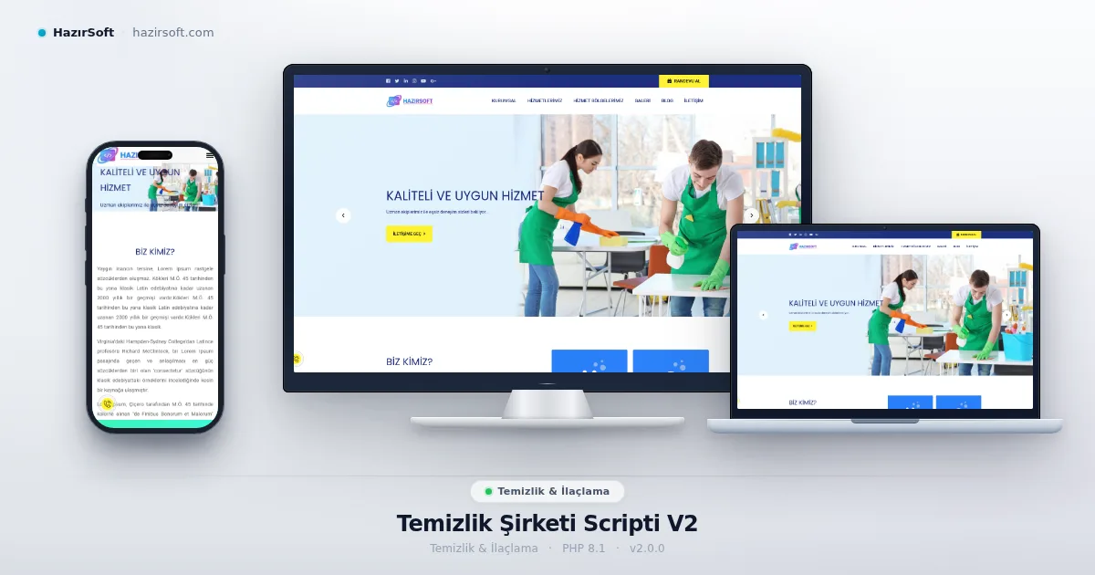 Temizlik Şirketi Scripti V2
