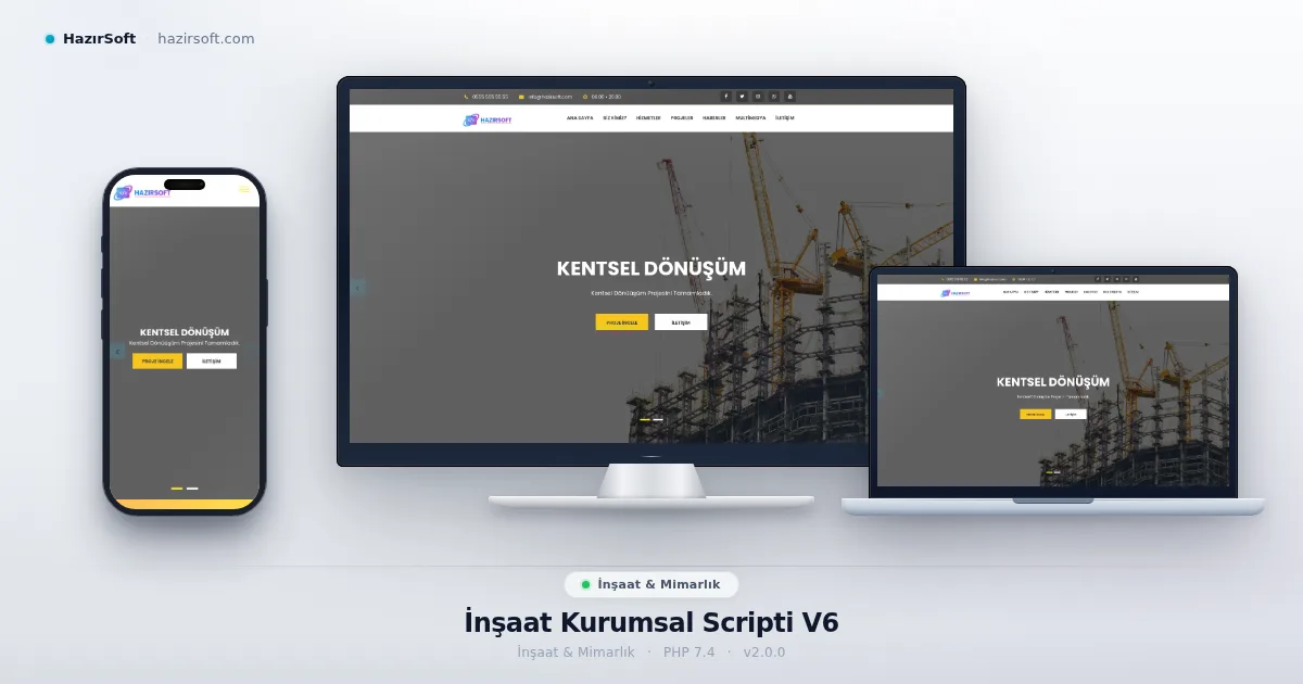 İnşaat Kurumsal Scripti V6