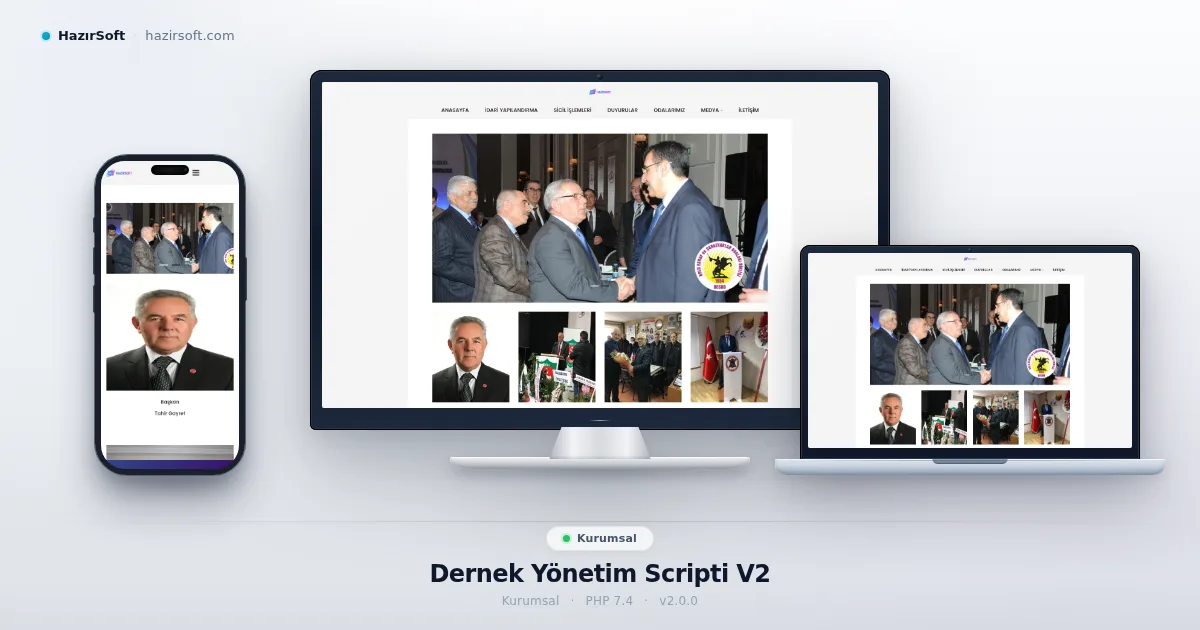 Dernek Yönetim Scripti V2