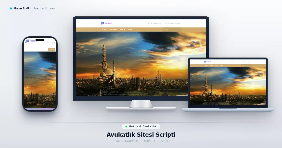 Avukatlık Sitesi Scripti
