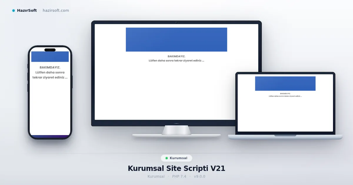 Kurumsal Site Scripti V21