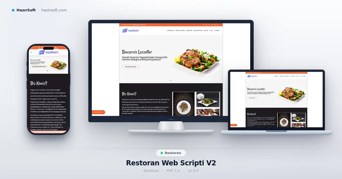 Restoran Web Scripti V2