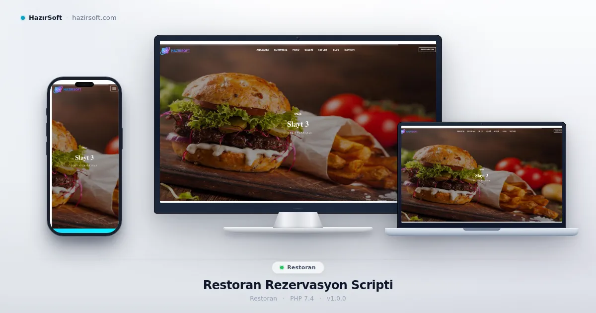 Restoran Rezervasyon Scripti