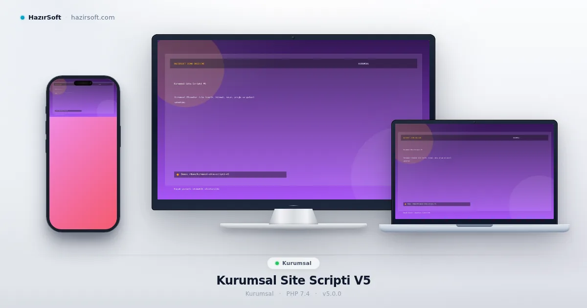 Kurumsal Site Scripti V5