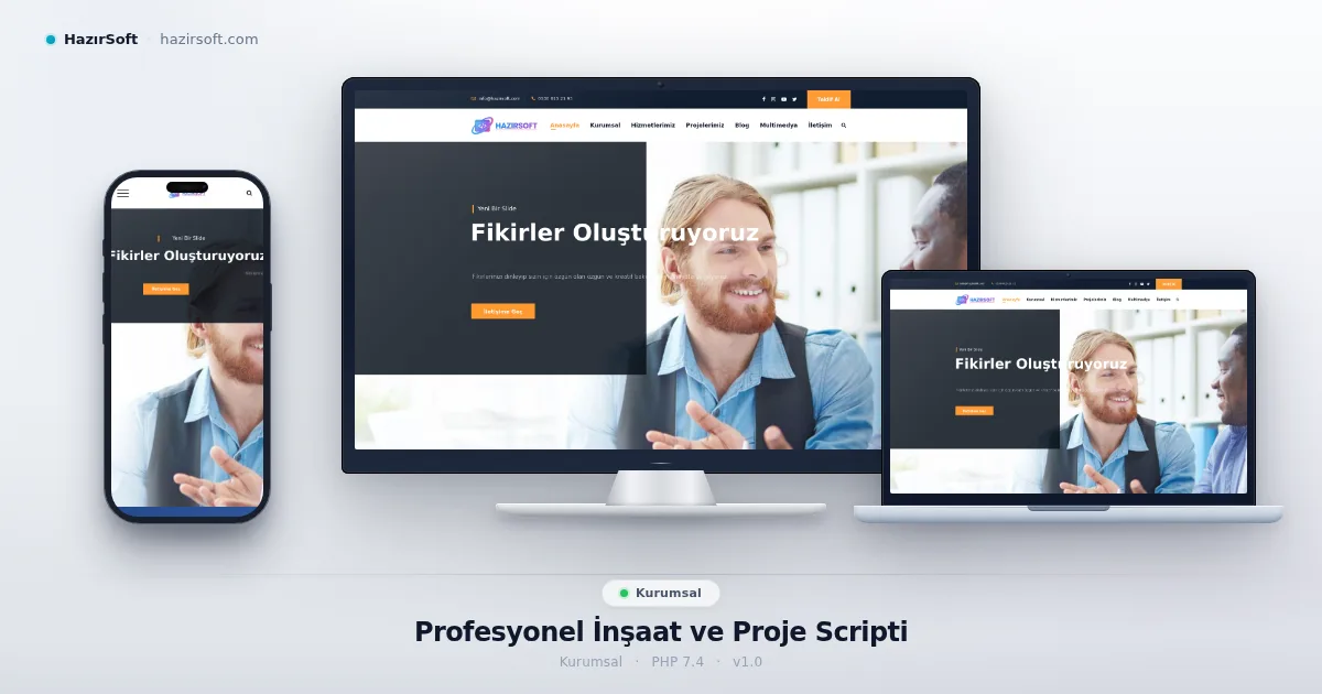 Profesyonel İnşaat ve Proje Scripti