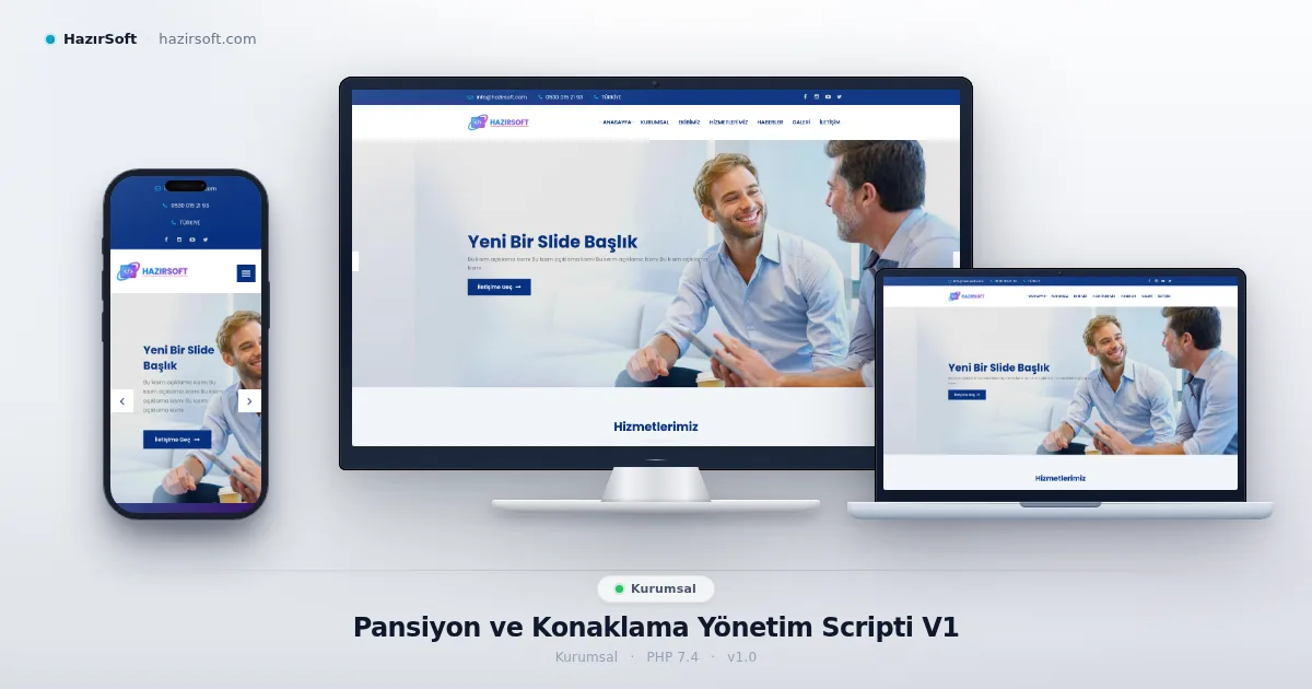 Pansiyon ve Konaklama Yönetim Scripti V1