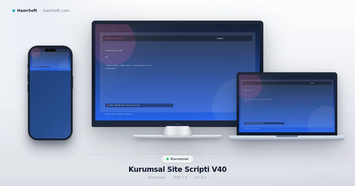 Kurumsal Site Scripti V40