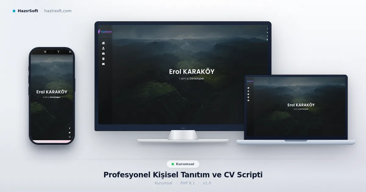 Profesyonel Kişisel Tanıtım ve CV Scripti