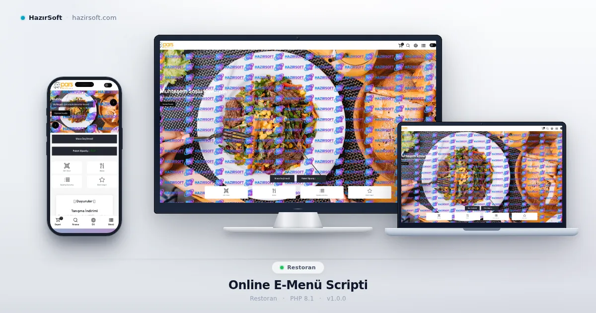 Online E-Menü Scripti